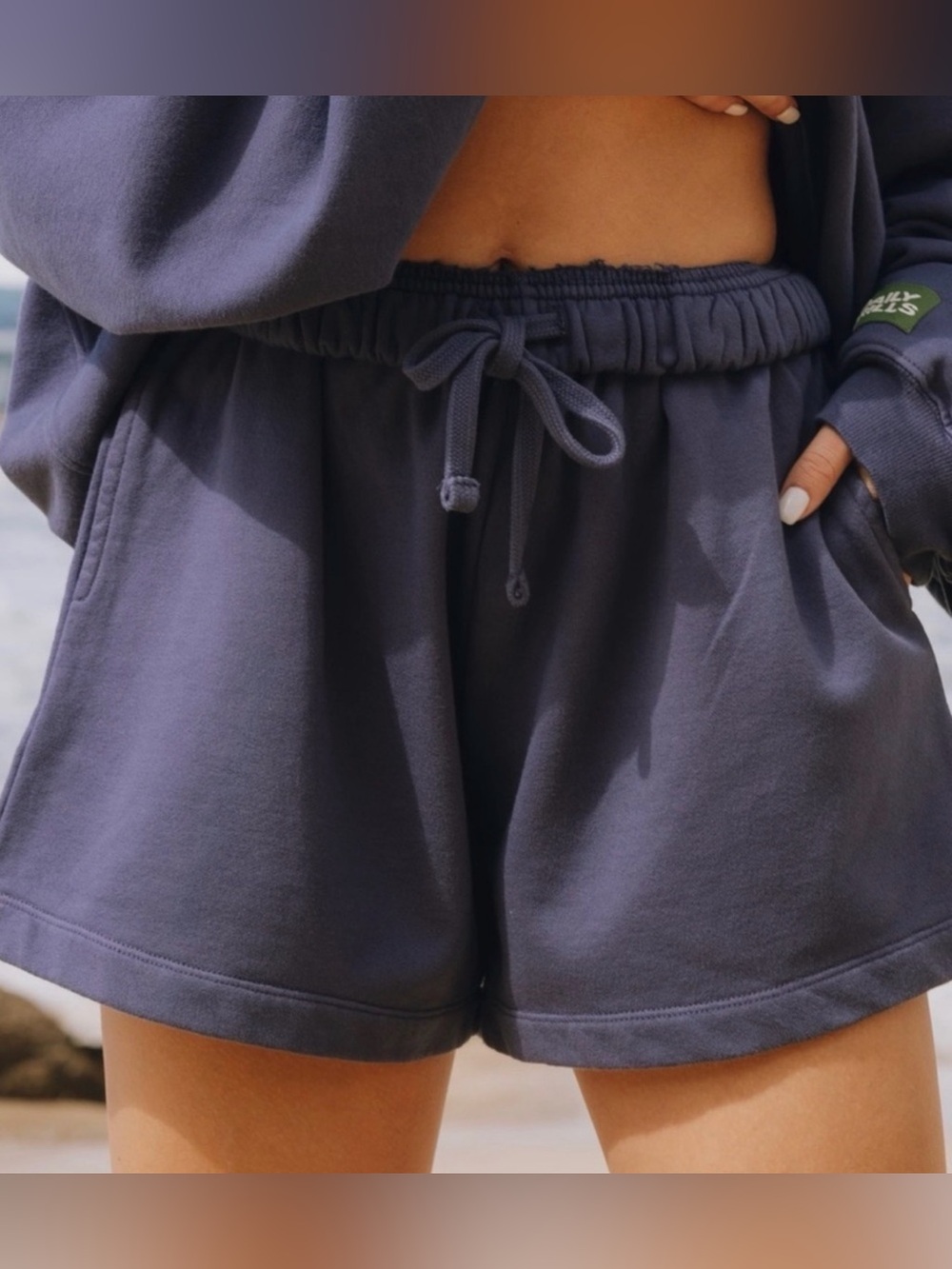 Daily Drills Navy Sweat Shorts